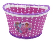 Dětský košík  na řídítka Dívčí  růžovo-bílo-fialová